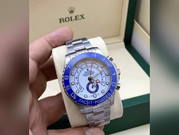 ساعات - رولكس - ساعات رقمية - أزرق - ساعات رجالي