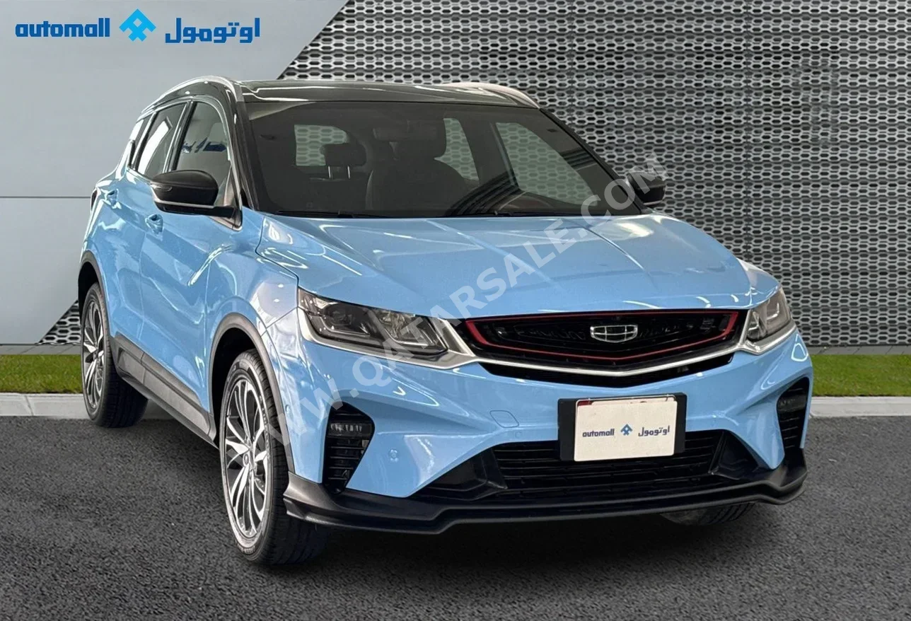 Geely  Coolray  2023  Automatic  43,227 Km  4 Cylinder  Front Wheel Drive (FWD)  SUV  Blue  With Warranty