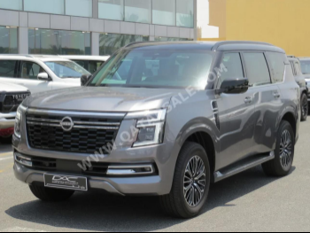 Nissan  Patrol  Platinum  2025  Automatic  2,000 Km  6 Cylinder  Four Wheel Drive (4WD)  SUV  Gray  With Warranty