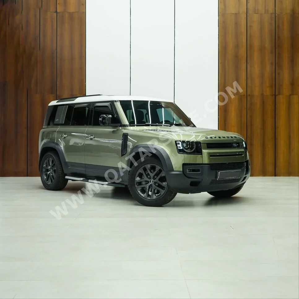 Land Rover  Defender  110 HSE  2020  Automatic  103,124 Km  6 Cylinder  Four Wheel Drive (4WD)  SUV  Dark Green  With Warranty