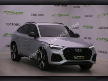 اودي  كيو 5  45 TFSI Quattro  2022  اوتوماتيك  23,920 كم  4 سلندر  دفع رباعي  اس يو في  فضي  تحت الضمان