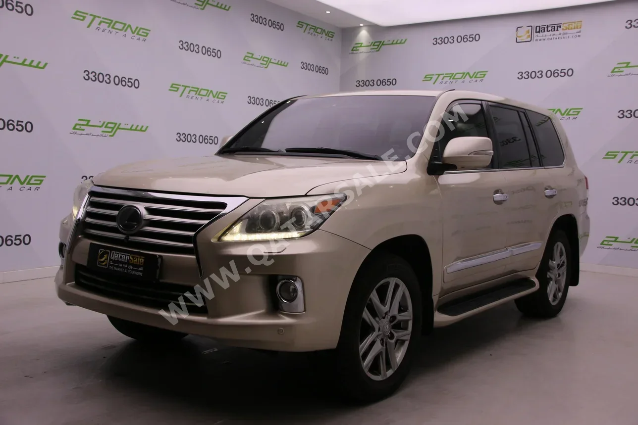 Lexus  LX  570  2012  Automatic  370,000 Km  8 Cylinder  Four Wheel Drive (4WD)  SUV  Gold
