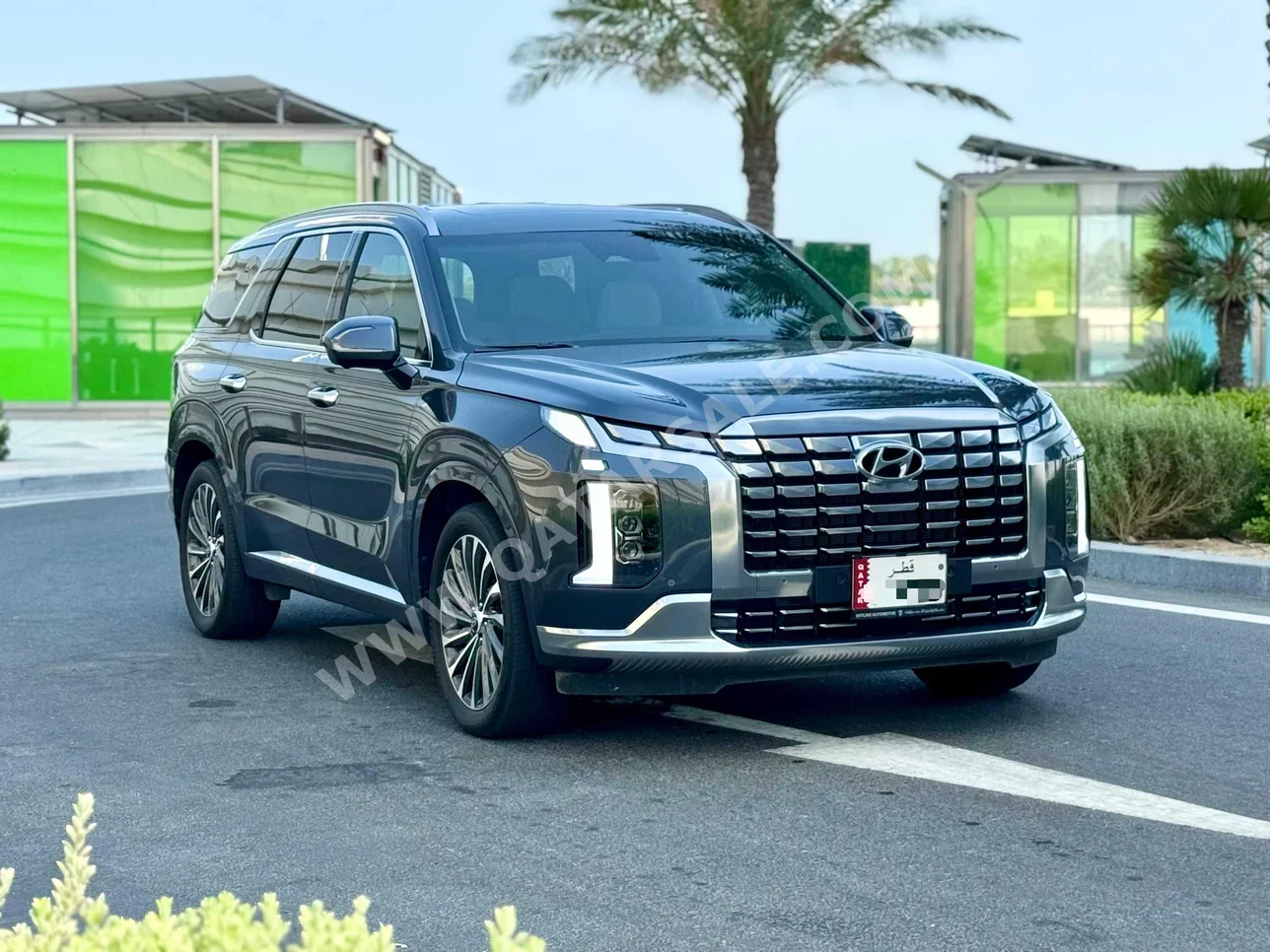 Hyundai  Palisade  2024  Automatic  25,000 Km  6 Cylinder  All Wheel Drive (AWD)  SUV  Gray  With Warranty