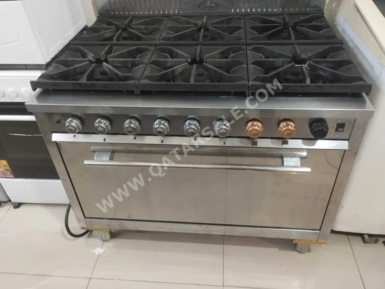 Cooking Range  - Gas  - Black Stainless