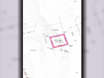 Lands For Sale in Doha  - Madinat Khalifa North  -Area Size 747 Square Meter