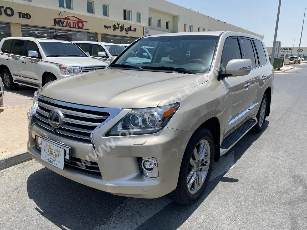 Lexus  LX  570  2014  Automatic  247,000 Km  8 Cylinder  Four Wheel Drive (4WD)  SUV  Gold