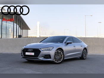 Audi  A7  3.0 S line  2022  Automatic  37,000 Km  6 Cylinder  All Wheel Drive (AWD)  Coupe / Sport  Silver  With Warranty