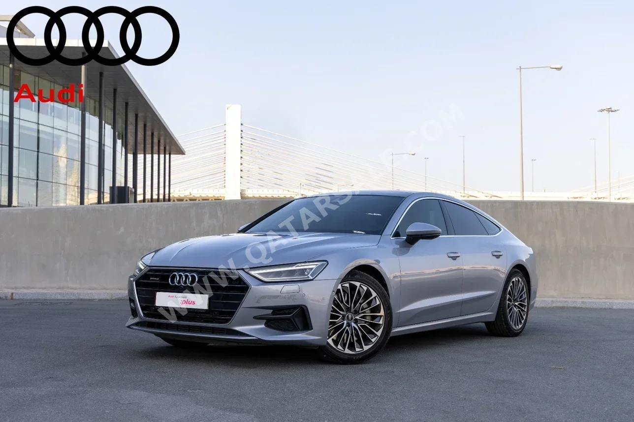 Audi  A7  3.0 S line  2022  Automatic  33,000 Km  6 Cylinder  All Wheel Drive (AWD)  Coupe / Sport  Silver  With Warranty