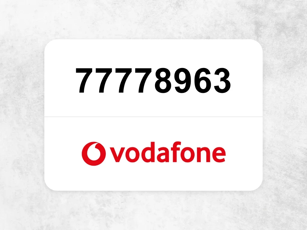 جوال فودافون  77778963