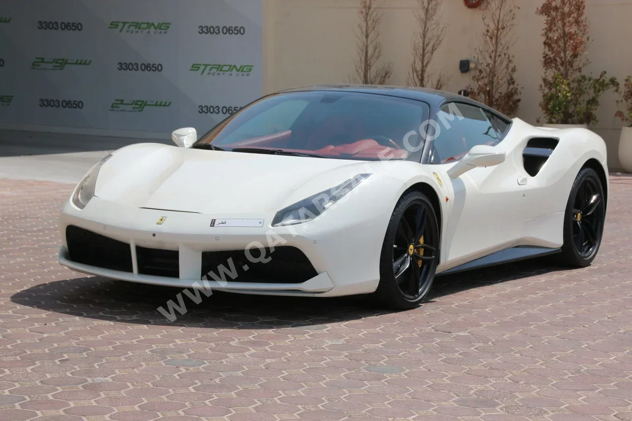 فيراري  488  جي تي بي  2017  اوتوماتيك  20,000 كم  8 سلندر  دفع خلفي  كوبيه \ سبورت  أبيض لؤلؤي  تحت الضمان
