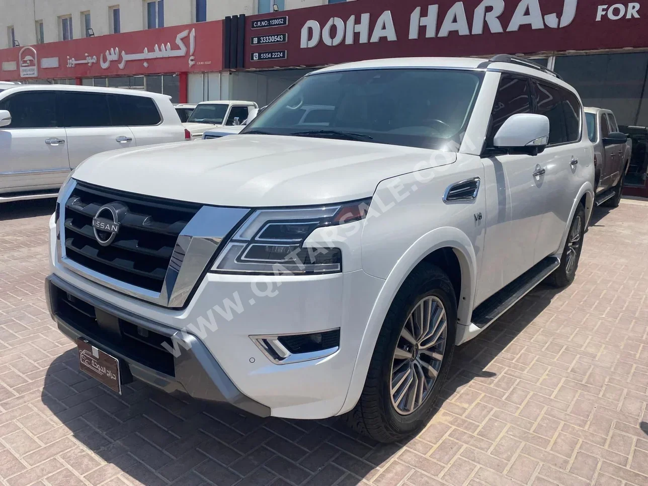 Nissan  Armada  SE  2022  Automatic  50,000 Km  8 Cylinder  Four Wheel Drive (4WD)  SUV  White  With Warranty