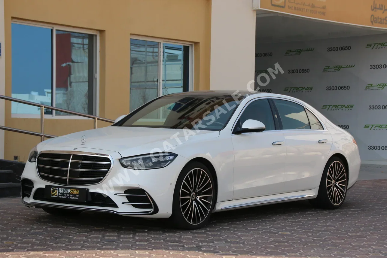 Mercedes-Benz  S-Class  450  2022  Automatic  55,000 Km  6 Cylinder  Rear Wheel Drive (RWD)  Sedan  White  With Warranty