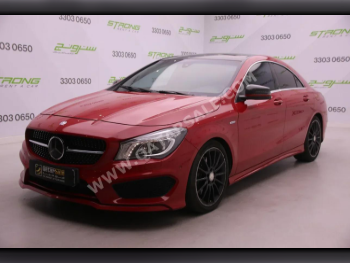 Mercedes-Benz  CLA  250  2016  Automatic  117,000 Km  4 Cylinder  Rear Wheel Drive (RWD)  Sedan  Red