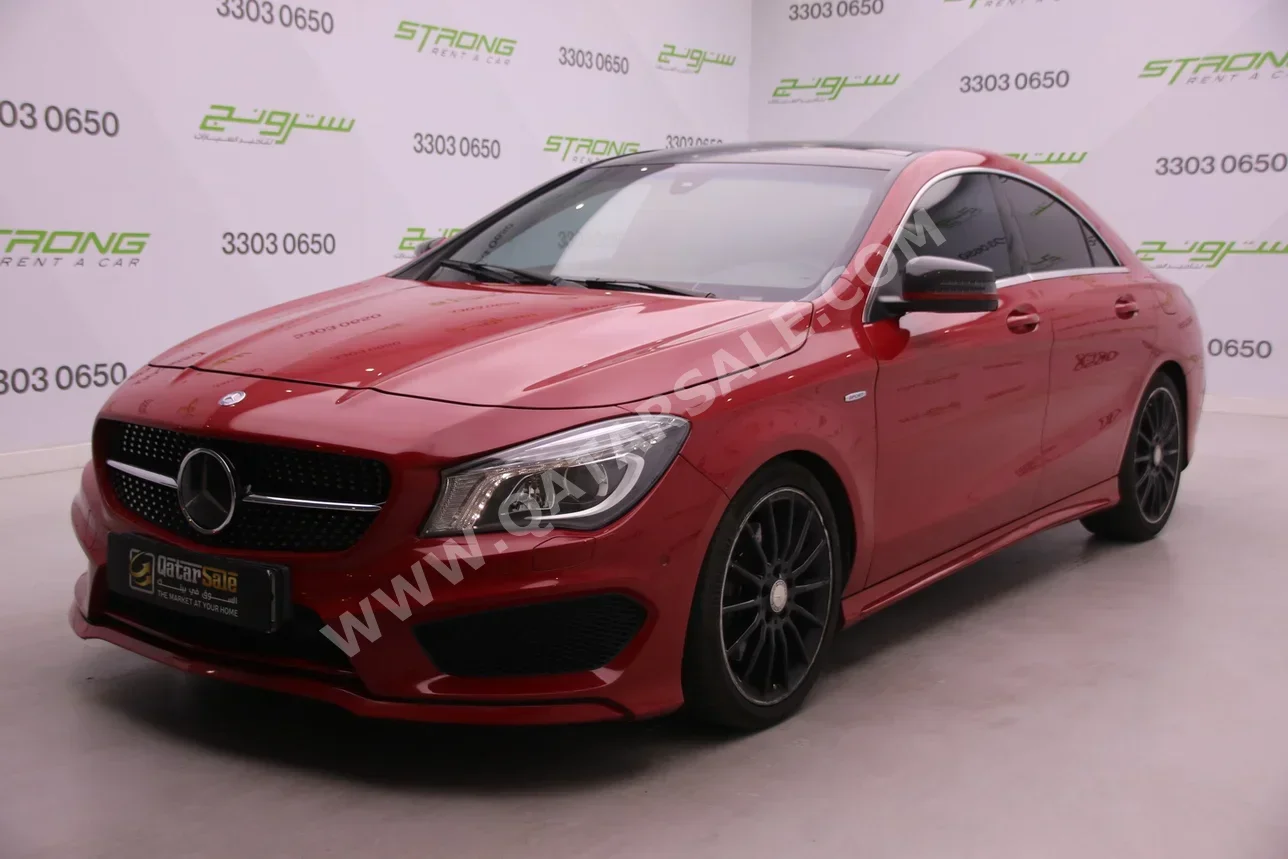 Mercedes-Benz  CLA  250  2016  Automatic  117,000 Km  4 Cylinder  Rear Wheel Drive (RWD)  Sedan  Red