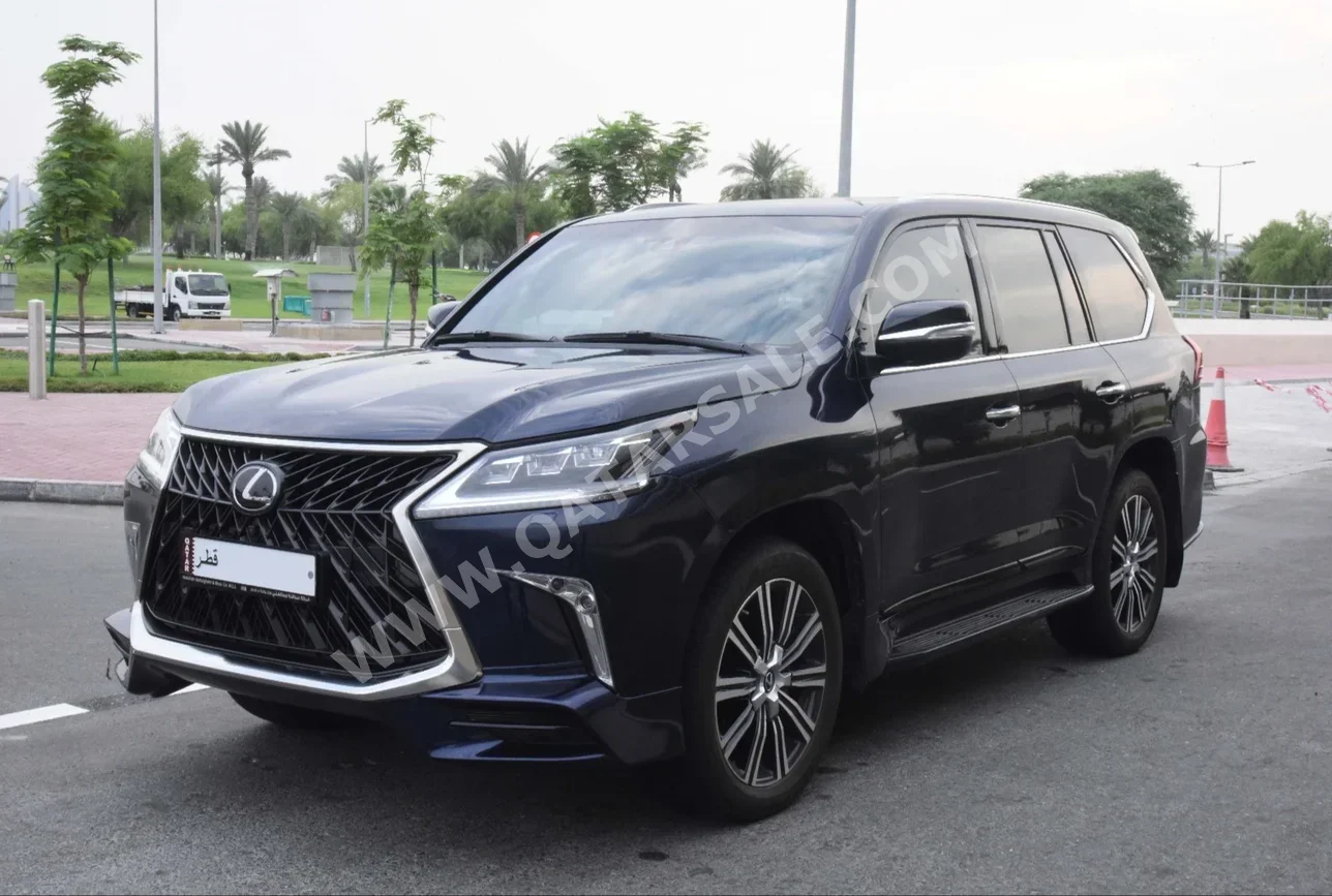 Lexus  LX  570 S  2018  Automatic  96,000 Km  8 Cylinder  Four Wheel Drive (4WD)  SUV  Dark Blue