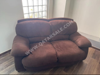 Sofas, Couches & Chairs Home Center  Sofa Set  - Microfiber / Microsuede  - Brown  - With Table