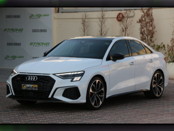 Audi  S  3  2024  Automatic  37,000 Km  4 Cylinder  All Wheel Drive (AWD)  Sedan  White  With Warranty