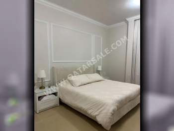 Bedroom Sets - Double Bed, Wardrobe, Office Desk and Dressing Table  - White & Beige