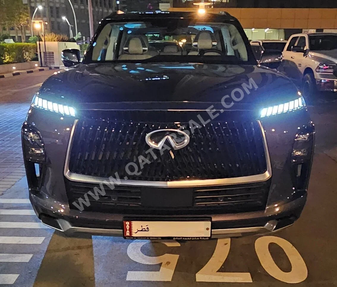 Infiniti  QX  80  2025  Automatic  5,300 Km  6 Cylinder  All Wheel Drive (AWD)  SUV  Gray Metallic  With Warranty