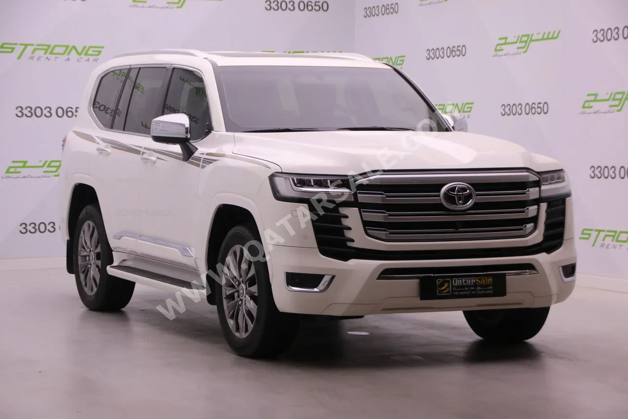 Toyota  Land Cruiser  VX Twin Turbo  2023  Automatic  15,000 Km  6 Cylinder  Four Wheel Drive (4WD)  SUV  White  With Warranty