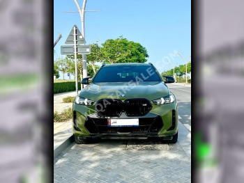 BMW  X-Series  X6 M60i  2024  Automatic  30,000 Km  8 Cylinder  Four Wheel Drive (4WD)  SUV  Green  With Warranty
