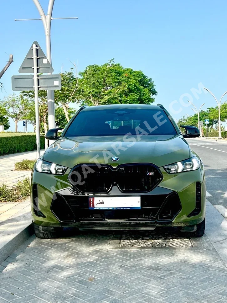 BMW  X-Series  X6 M60i  2024  Automatic  30,000 Km  8 Cylinder  Four Wheel Drive (4WD)  SUV  Green  With Warranty