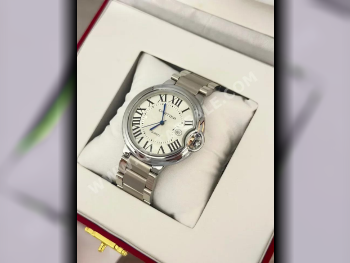Watches - Cartier  - Quartz Watch  - Silver  - Men Watches
