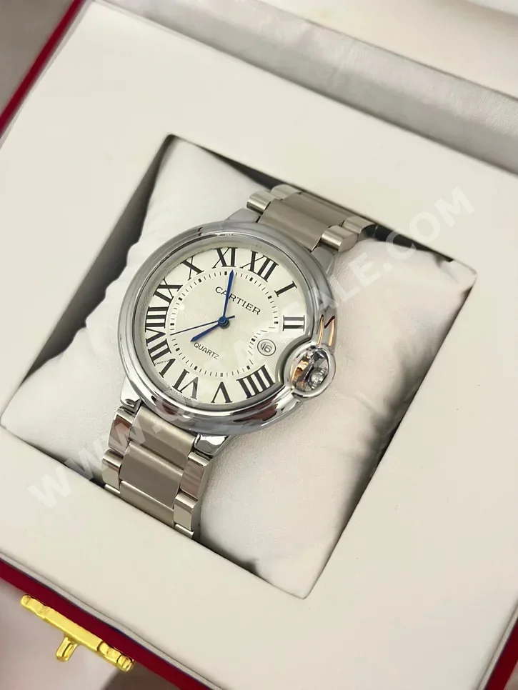 Watches - Cartier  - Quartz Watch  - Silver  - Men Watches