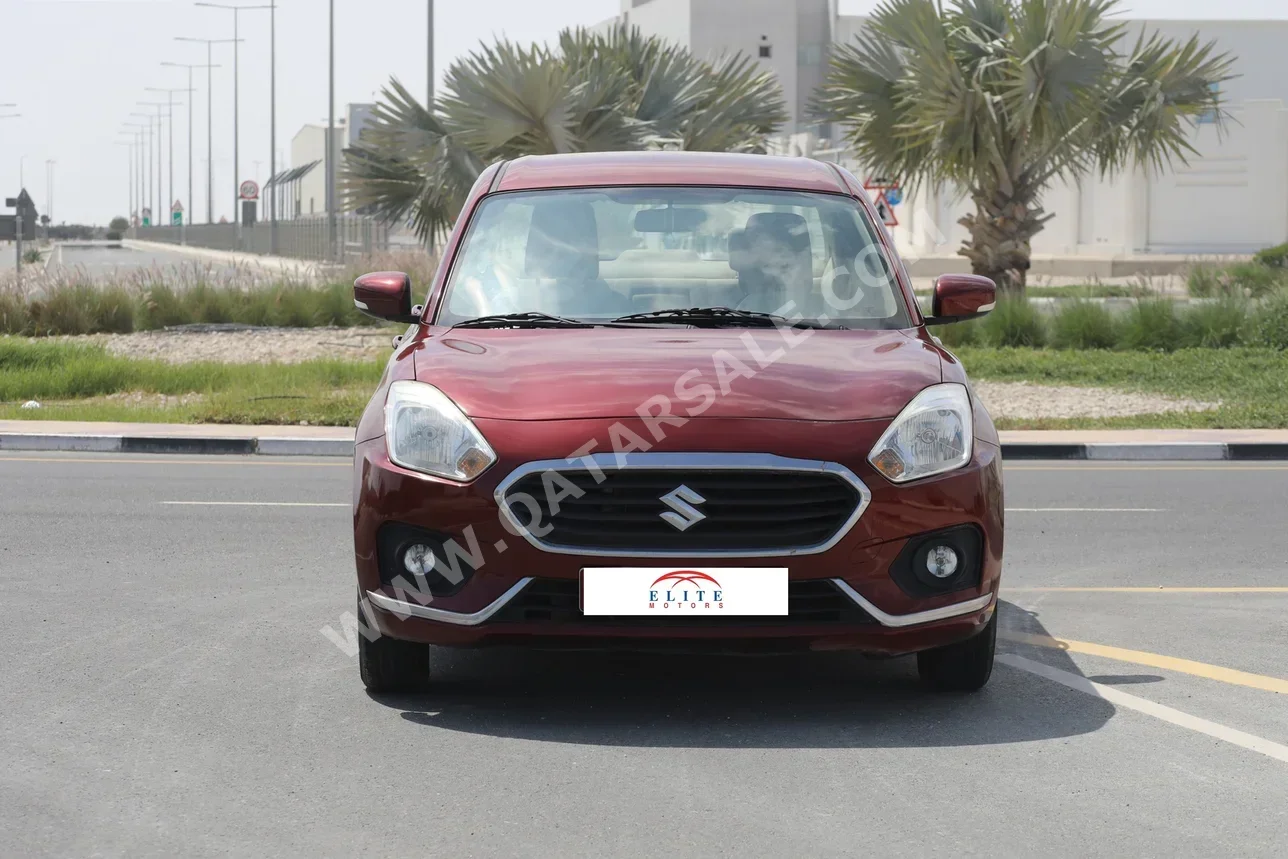 Suzuki  Dzire  2018  Automatic  259,000 Km  4 Cylinder  Front Wheel Drive (FWD)  Sedan  Red