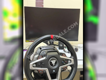Console Accessories Steering Wheel with Shifter  - Black