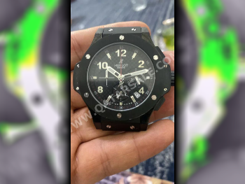 Watches - Hublot  - Quartz Watch  - Black  - Men Watches