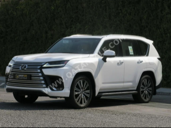 Lexus  LX  600 Luxury  2023  Automatic  35,000 Km  6 Cylinder  Four Wheel Drive (4WD)  SUV  White  With Warranty