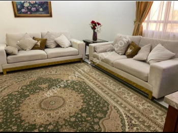 Sofas, Couches & Chairs - Velvet  - Beige  and Side Tables  - Sofa Bed