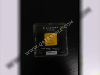 Gold Minimalist  Unisex  5 Gram  Gold Bar  By Item ( Designers )  Qatar  Yellow Gold  24k