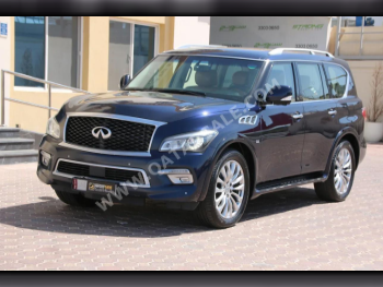 Infiniti  QX  80  2017  Automatic  124,000 Km  8 Cylinder  Four Wheel Drive (4WD)  SUV  Dark Blue