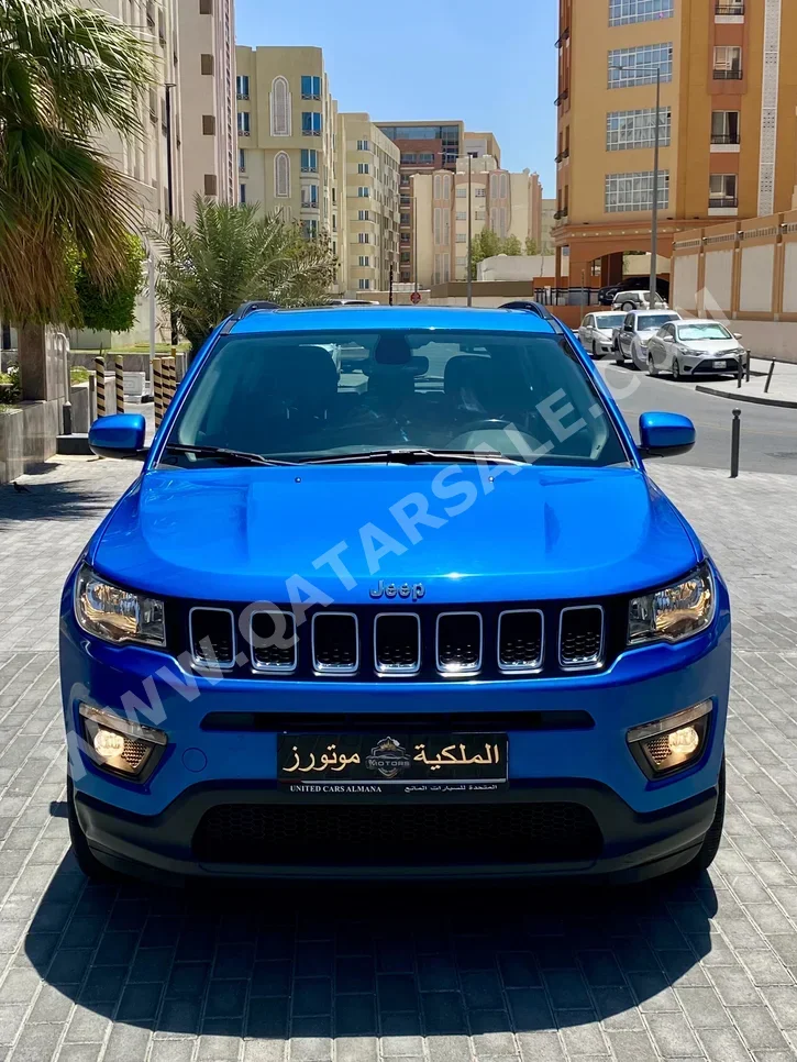Jeep  Compass  longitude  2019  Automatic  71,000 Km  4 Cylinder  Four Wheel Drive (4WD)  SUV  Blue