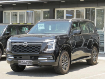 Nissan  Patrol  Platinum  2025  Automatic  1,800 Km  6 Cylinder  Four Wheel Drive (4WD)  SUV  Black  With Warranty