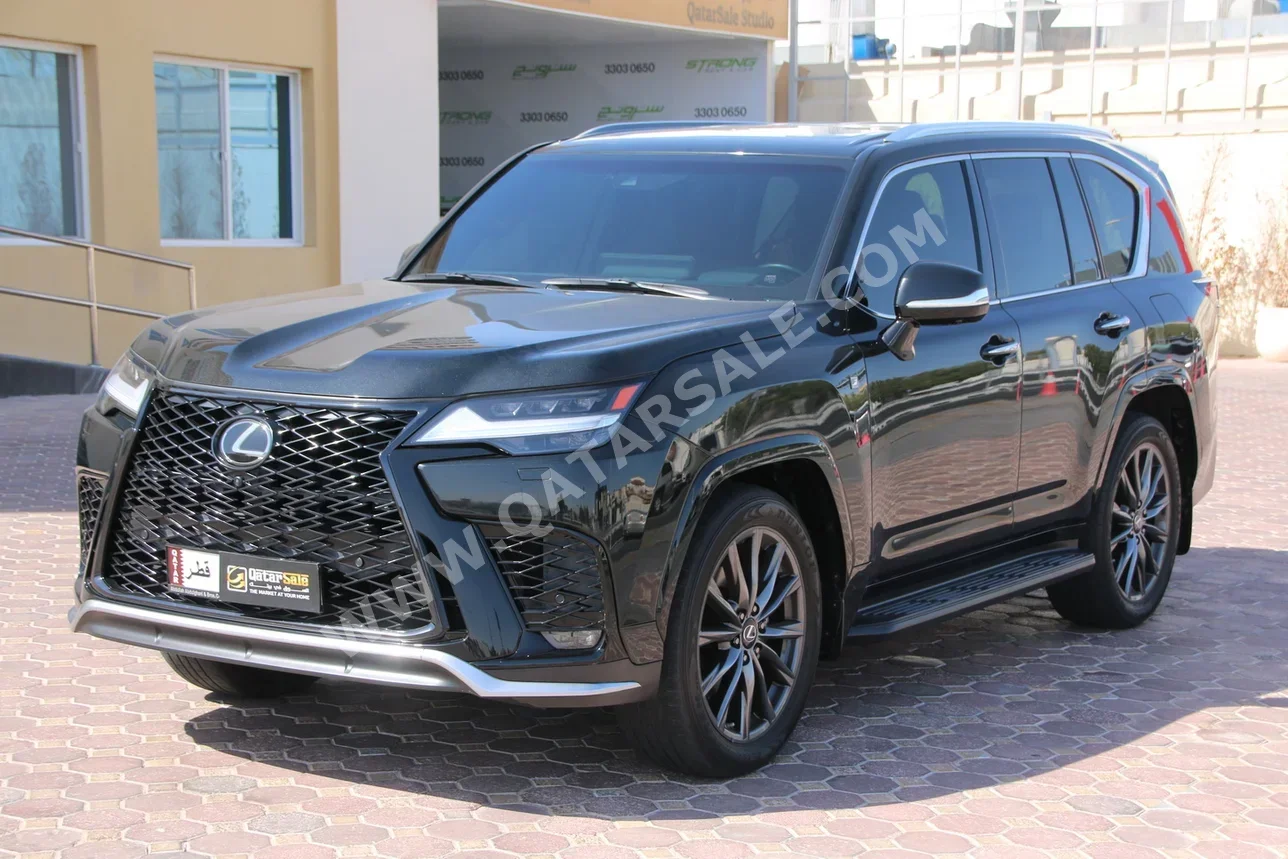 Lexus  LX  600 F Sport  2022  Automatic  32,000 Km  6 Cylinder  Four Wheel Drive (4WD)  SUV  Black  With Warranty