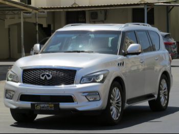Infiniti  QX  80  2016  Automatic  74,000 Km  8 Cylinder  Four Wheel Drive (4WD)  SUV  Silver