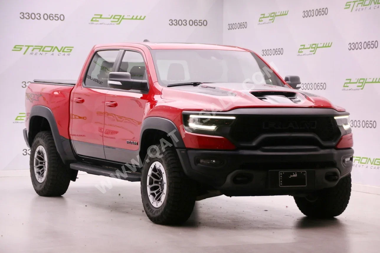 Dodge  Ram  TRX  2021  Automatic  13,000 Km  8 Cylinder  Four Wheel Drive (4WD)  Pick Up  Red  With Warranty
