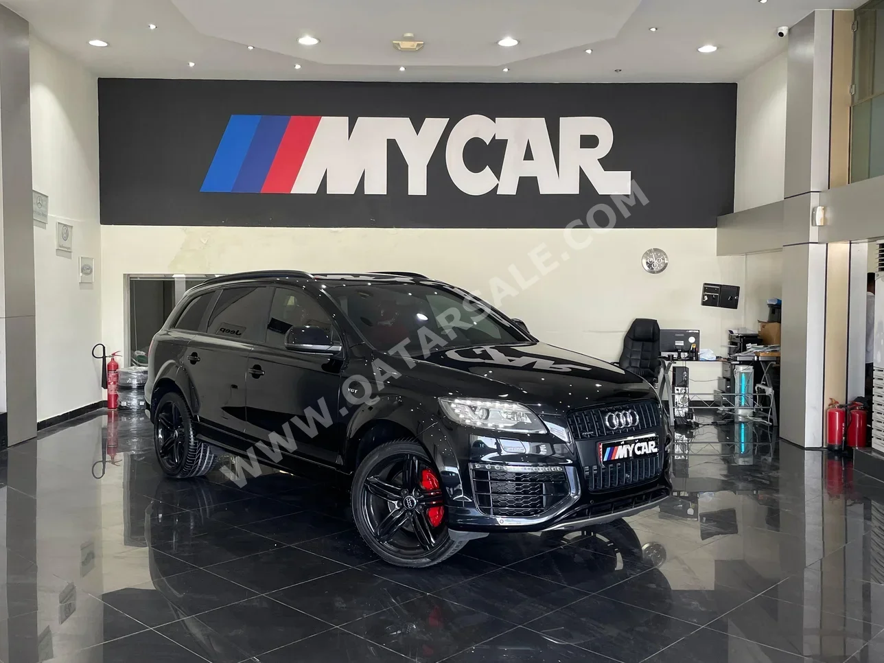 Audi  Q7  40 TFSI  2015  Automatic  80,000 Km  6 Cylinder  All Wheel Drive (AWD)  SUV  Black
