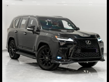 Lexus  LX  600 F Sport  2022  Automatic  92,000 Km  6 Cylinder  Four Wheel Drive (4WD)  SUV  Black  With Warranty