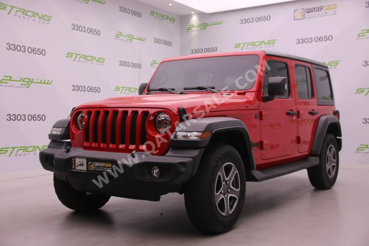 Jeep  Wrangler  Sport  2023  Automatic  50,000 Km  6 Cylinder  Four Wheel Drive (4WD)  SUV  Red  With Warranty