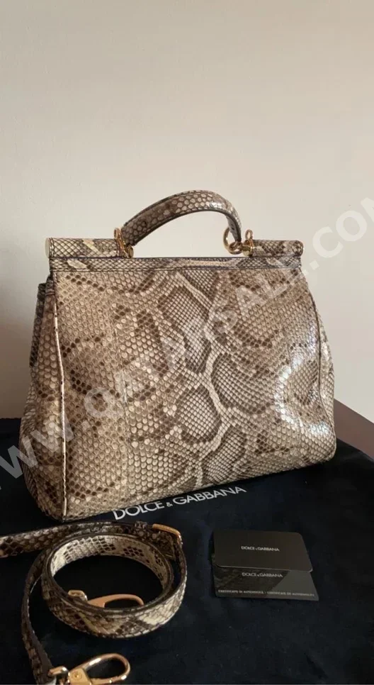 Purses  - Beige  - Genuine Leather  - For Women