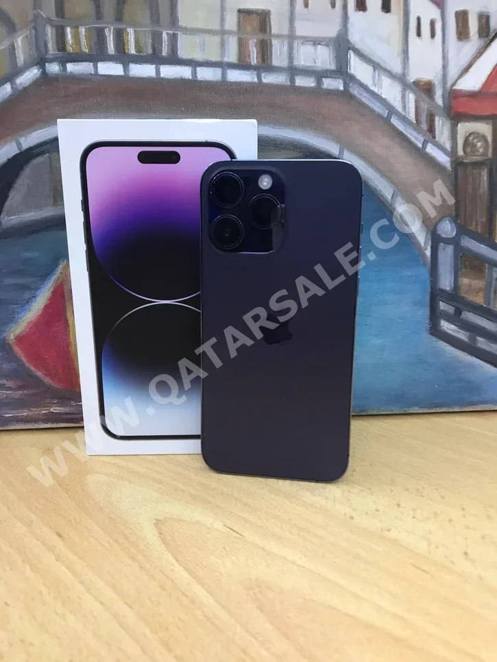 ابل  - ايفون 14  - برو  - البنفسجي الفاتح  - 128 جيجابايت