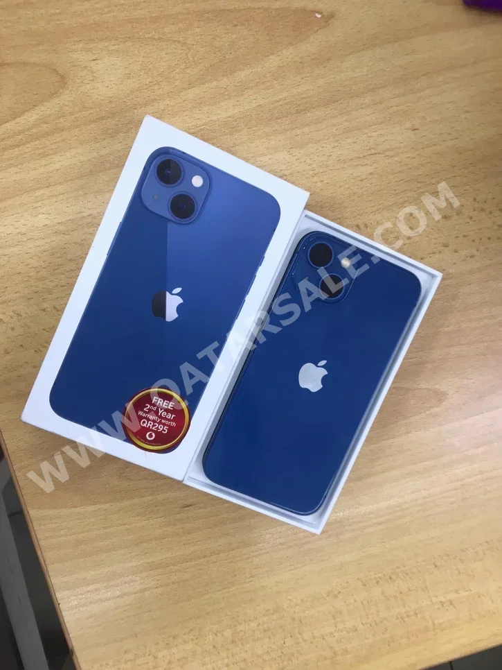 ابل  - ايفون 13  - أزرق  - 128 جيجابايت  - تحت الضمان