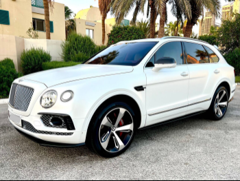 Bentley  Bentayga  2018  Automatic  95,000 Km  12 Cylinder  Four Wheel Drive (4WD)  SUV  White Matte  With Warranty