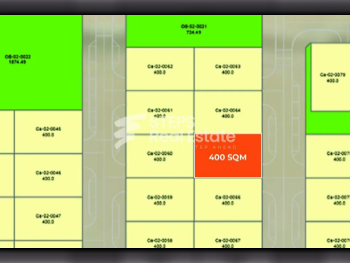 Lands For Sale in Lusail  -Area Size 400 Square Meter