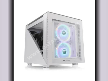 صناديق الكمبيوتر ثيرمال تيك  زجاج صلب  2020  6  يو  اس بي 3.2 الجيل ال 2 تايب-سي  200tg divider  يأتي مع مراوح \  مايكرو اي تي اكس ميد تاور  أبيض  مايكرو اي تي اكس