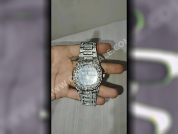 ساعات - ساعات الكوارتز  - فضة  - ساعات للجنسين